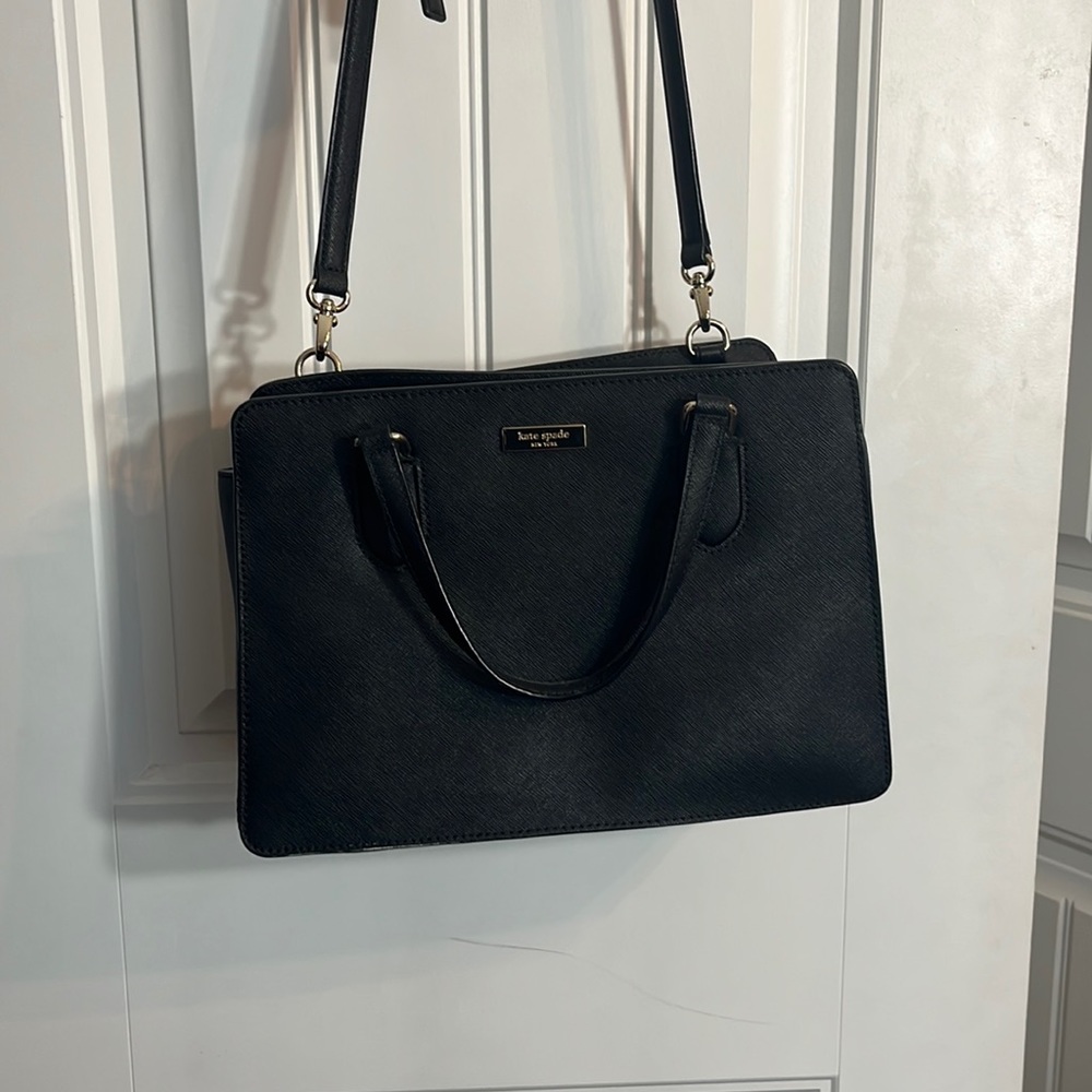 Black Kate Spade purse and matching wallet - Picture 1 of 4